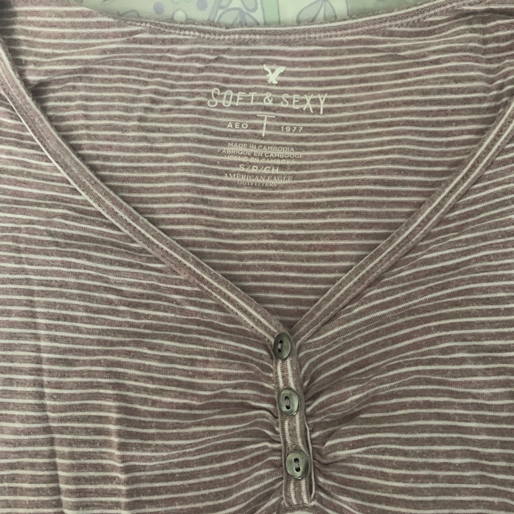AE striped crop top